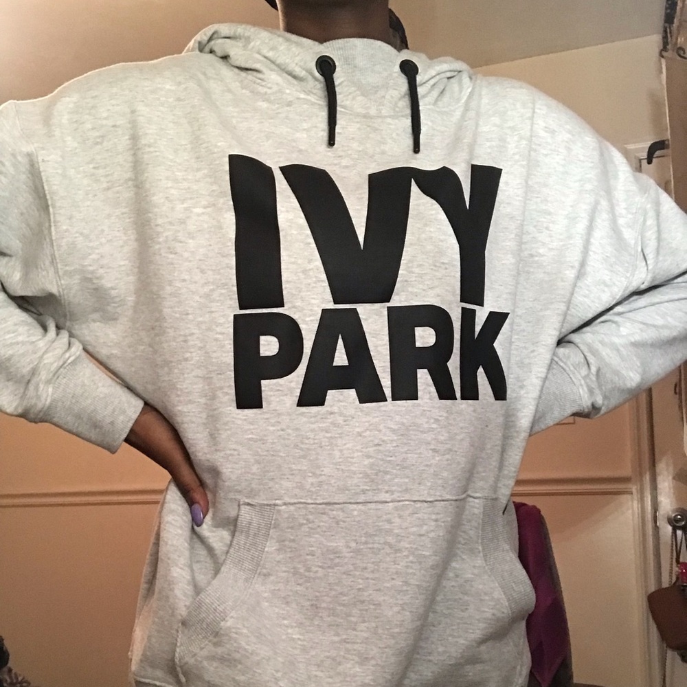 Grey and Black Ivy Park Hoodie